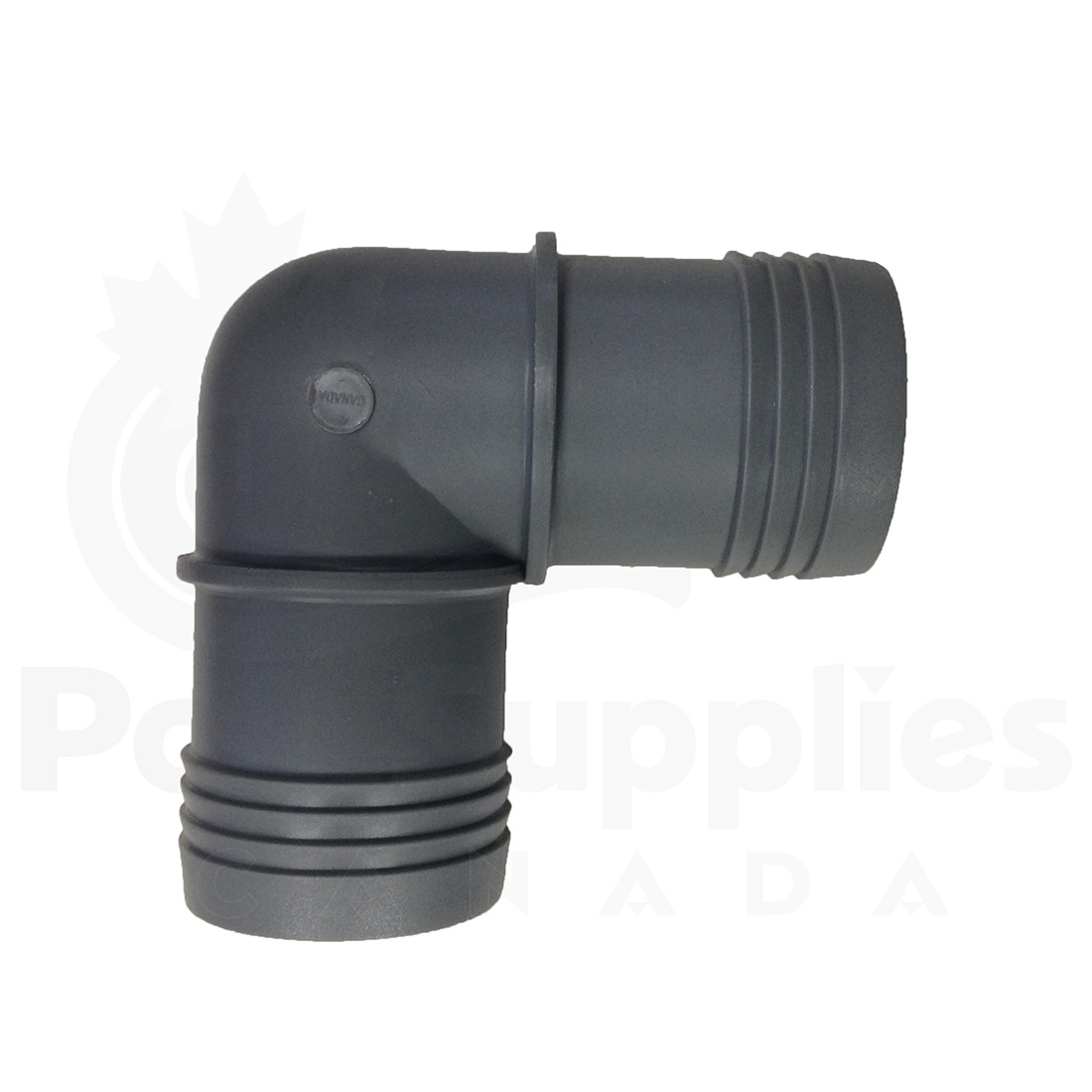 1.25 Inch PVC 90-Degree Hose Barb Elbow - Hose x Hose