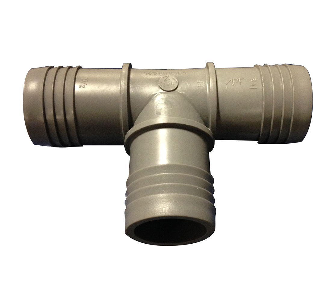 1.5 Inch Hose Barb Tee