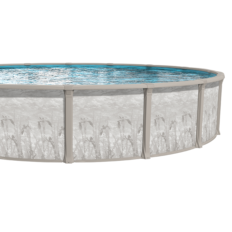 Eternia LX 16 x 26 ft Oval Buttress Free Above Ground Pool with Liner and Skimmer