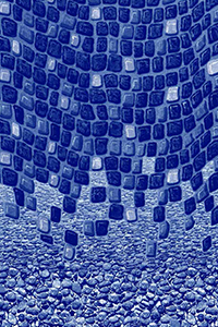 Ocean Wave Stream Stone 18 x 40 ft Oval Overlap Liner 48 / 52 / 54 inch