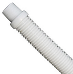 Single Standard Auto Vacuum Hose Link White