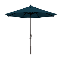 Parasol de marché à inclinaison manuelle de 9 pieds (noir/bleu sarcelle)