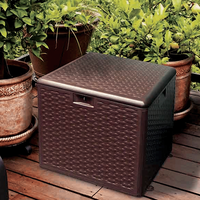 28 Gallon Resin Outdoor Storage Box (Java)