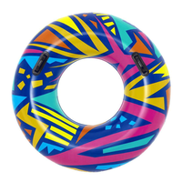 Anneau de natation géométrique (bleue)