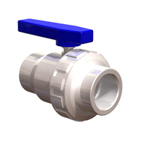 Enersol 1.5 Inch PVC Ball Valve with Union - White