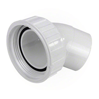 Waterway Pump Union Nut 2 Inch with 2 Inch Spigot and O-Ring 45 Degree Tailpiece - 400-4300