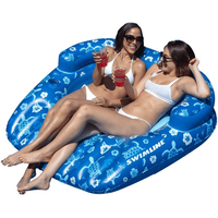 Tropical Double Seat Ride-On Pool Lounger