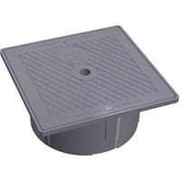 Hayward SPX1082EFDGR - Square Collar and Lid Assembly - Dark Gray