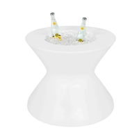 Ledge Lounger Signature Tall Ice Bin Side Table Without Lids (White)