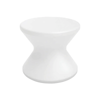 Ledge Lounger Signature Standard Side Table Without Umbrella Hole (White)