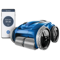 Robot nettoyeur de piscine Polaris 9650iQ WiFi avec 4 roues motrices et contrôle iAquaLink