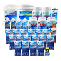 Ensemble de produits chimiques pour l'approvisionnement saisonnier d'une piscine jusqu'à 50 000 litres