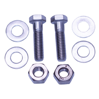 Rocky's - 509 - 3/8 Inch x 1.5 Inch Bolts, Nuts and Washers (Pack of 2)