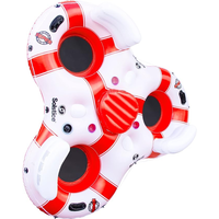 Île flottante Solstice Super Chill pour 3 personnes (blanc / rouge)