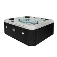 Open Box NorthFlo 751L Hot Tub (Silver Marble / Charcoal, Refurbished)