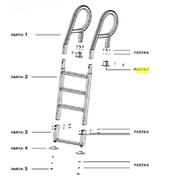 NorthFlo Armrest Holder for Above Ground Pool Ladder