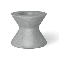 Ledge Lounger Signature Tall Ice Bin Side Table Without Lids (Gray)