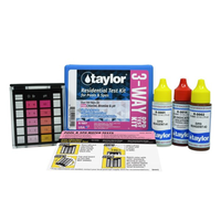 Taylor 3-Way Test Kit for Free Chlorine .5-5 ppm, Bromine 1-10 ppm, pH (DPD)