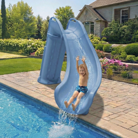 Bad Axe X7 Right Hand Turn Inground Pool Slide (Silver Quartz) [CLONE] [CLONE] [CLONE] [CLONE]