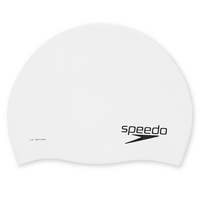 Speedo Adult Silicone White Swimming Cap