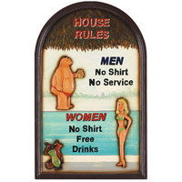 House Rules Outdoor Decorative Sign
