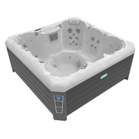 Wellis Lima 7 Person Hydrotherapy Hot Tub (Silver / Grey)