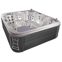 Wellis Mont Rosa 6 Person Hydrotherapy Hot Tub (Silver / Grey)