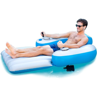 Open Box Pool Candy Splashrunner Motorized Luxury Inflatable Pool Lounger