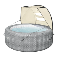 Open Box Auvent UV amovible Saluspa (6 pi x 37 po x 43 po, couleur crème)