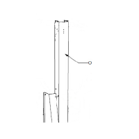 Metal Upright Straight Section 52 Inch - 34710
