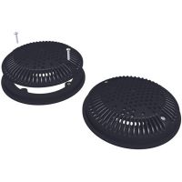 Hayward 8 Inch Round Suction Outlet Frame & Cover - Black