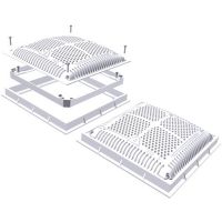 Hayward Commercial Frame and Cover - Dual Pack 12sq High Flow