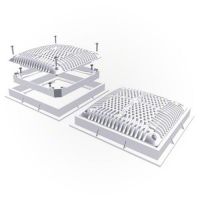 Hayward Commercial 3 Inch Square Suction Outlet Sump with Cover