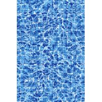 Toile à rabat Full River Tile ronde de 15 pieds pour piscine d'une hauteur de 48 ou 52 pouces