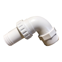 1.5 Inch Quick-Connect 90-Degree Elbow - Male International Pipe Thread x Hose Barb