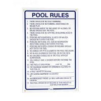 Rules of the Pool Sign