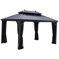12 x 12 ft Rosseau Gazebo (Anthracite/Black)
