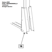 Trendium Pool Products 16374 - Gusset Left Contour For Aqua Leader Oval Section