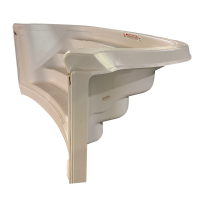 Marche Performance de 8 pieds à 4 marches françaises courbées