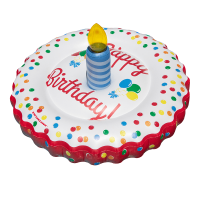 LED Light Up Birthday Cake Inflatable Pool Float