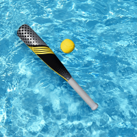 Inflatable Pool Baseball and Bat Toy Set