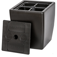 Sofun Umbrella Stand and Table (Black)