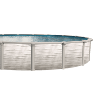 Clayton 15 x 26 ft Oval Buttress-Free Above Ground Pool with 52 Inch Punka Wall, Liner and Skimmer