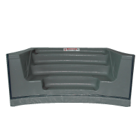 Performance Step 8 Foot 4 Tread Sit-In Curved Cantilever - Grey Granite