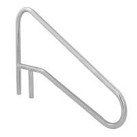 Rampe pour piscine creusée en acier inoxydable S.R. Smith de 54 pouces avec poignée centrale, avec renfort