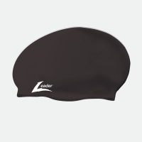 Black Medley Racer Junior Swimming Cap
