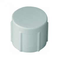 White Threaded Cap - Female International Pipe Thread