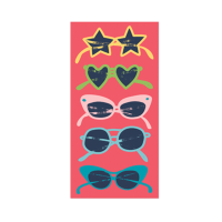 Sunglasses Pool and Beach Towel (30 x 60 Inch)