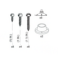 Hardware Kit for Lumi-O Step I, Step II and SpaceSaver Above Ground Steps