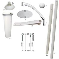 Kit complet de rampe pour la passerelle pour piscine hors terre avec marche 4001